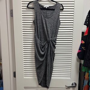 The Vanity Room Charcoal Asymmetrical Dress